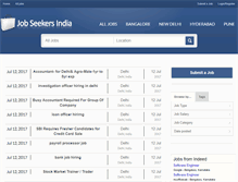 Tablet Screenshot of jobseekersindia.com